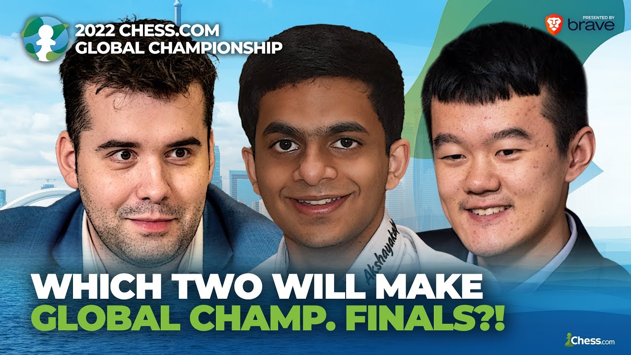 Ding v. Nihal, Nepo v. Radjabov: Which TWO Make Chess.com Global Champ. Finals? | Presented by Brave