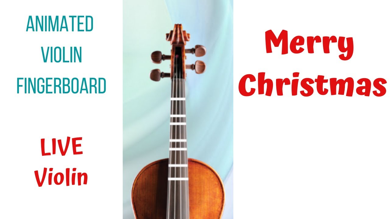 MERRY CHRISTMAS 🎄 Live Violin Tutorial | Animated Violin FINGERBOARD |  Ed Sheeran and Elton John