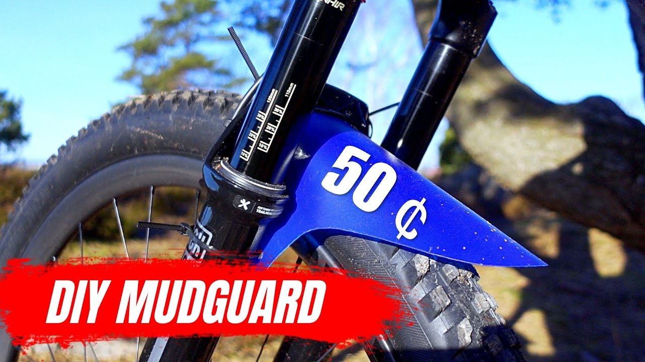 DIY easy MTB MUDGUARD for less than 50 cents!