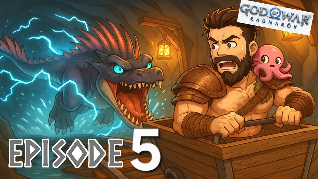 Ep 5 A Train, An Octopus, And a Dreki! Tbod Plays God of War Ragnarok Full Playthrough