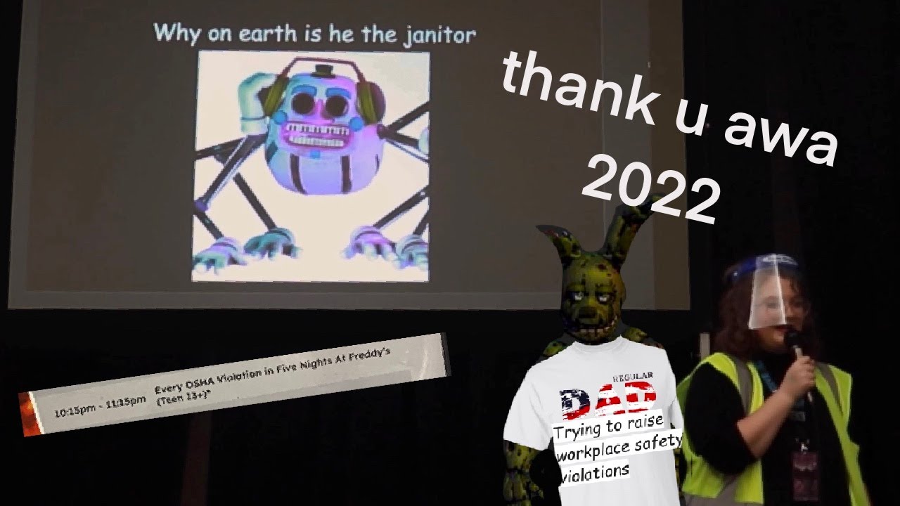 Every OSHA Violation in Five Nights At Freddy's // Anime Weekend Atlanta 2022
