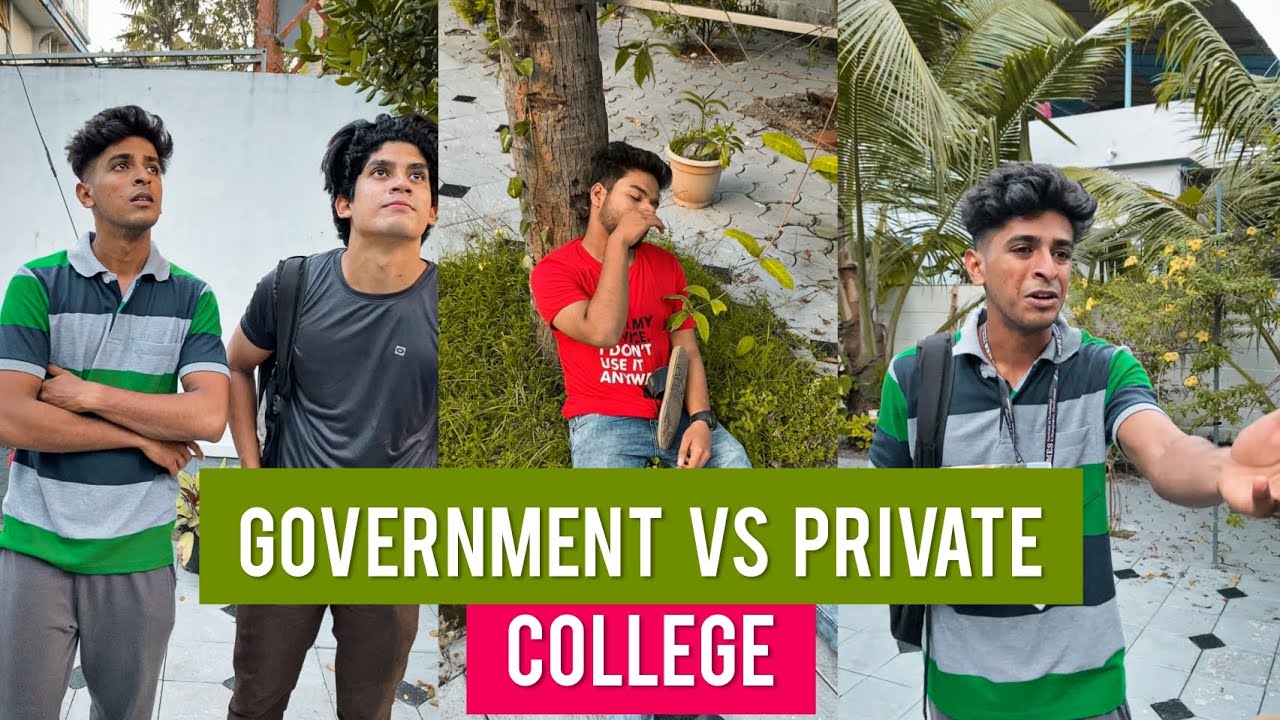 GOVERNMENT VS PRIVATE COLLEGE |   Malayalam comedy😂