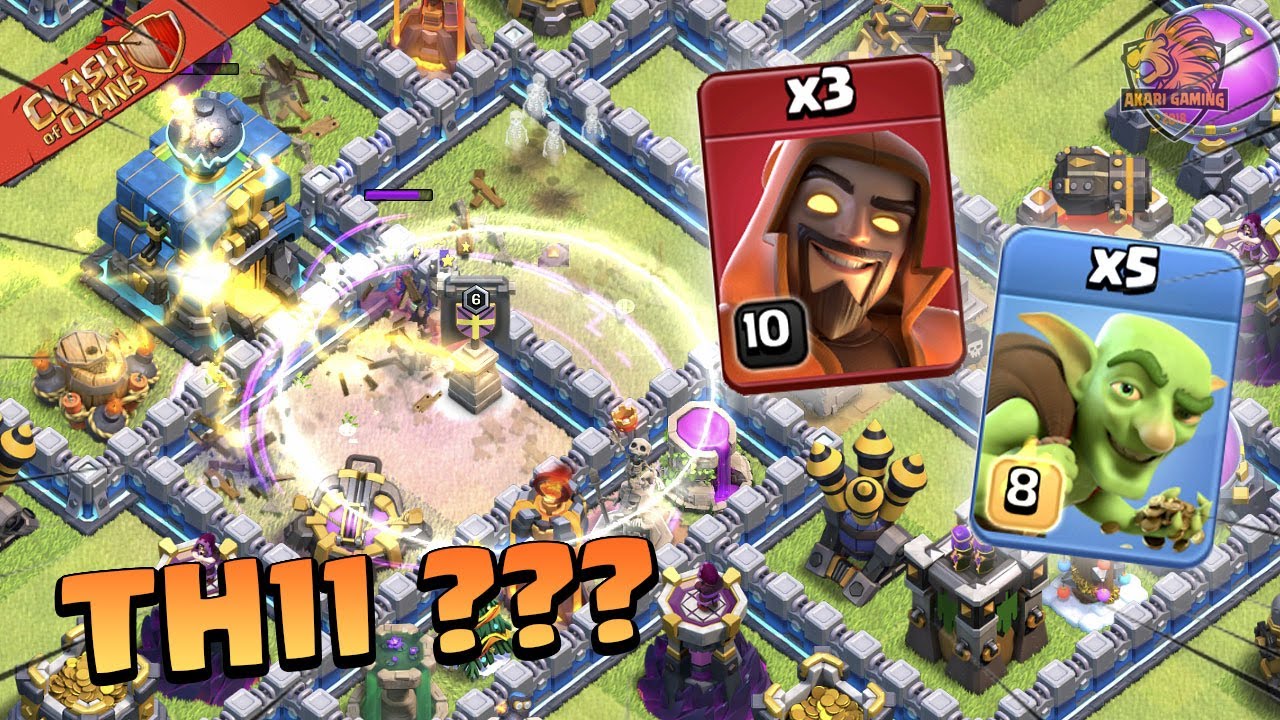 Combo TH11 Đ&aacute;nh 3 Sao Th12 Dễ D&agrave;ng Leo Rank Huyền Thoại Clash of clans | Akari Gaming
