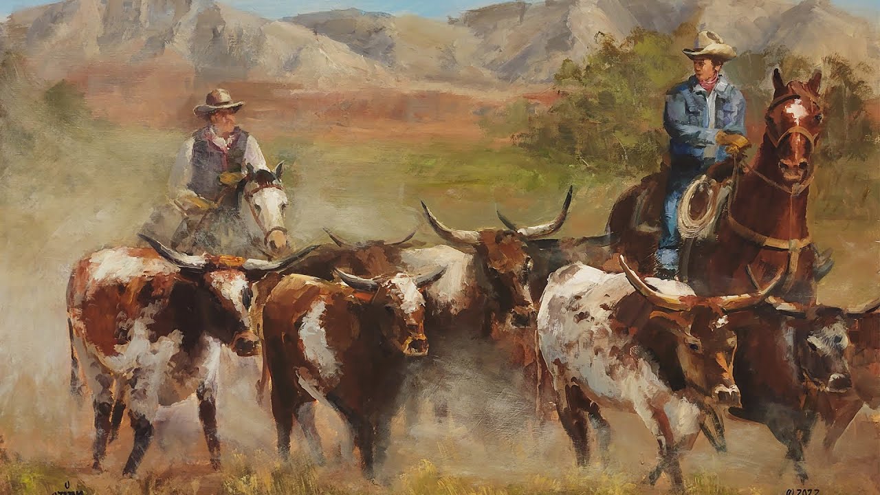 Updated  Painting Westerns  Morning Commute  Western Painting Techniques