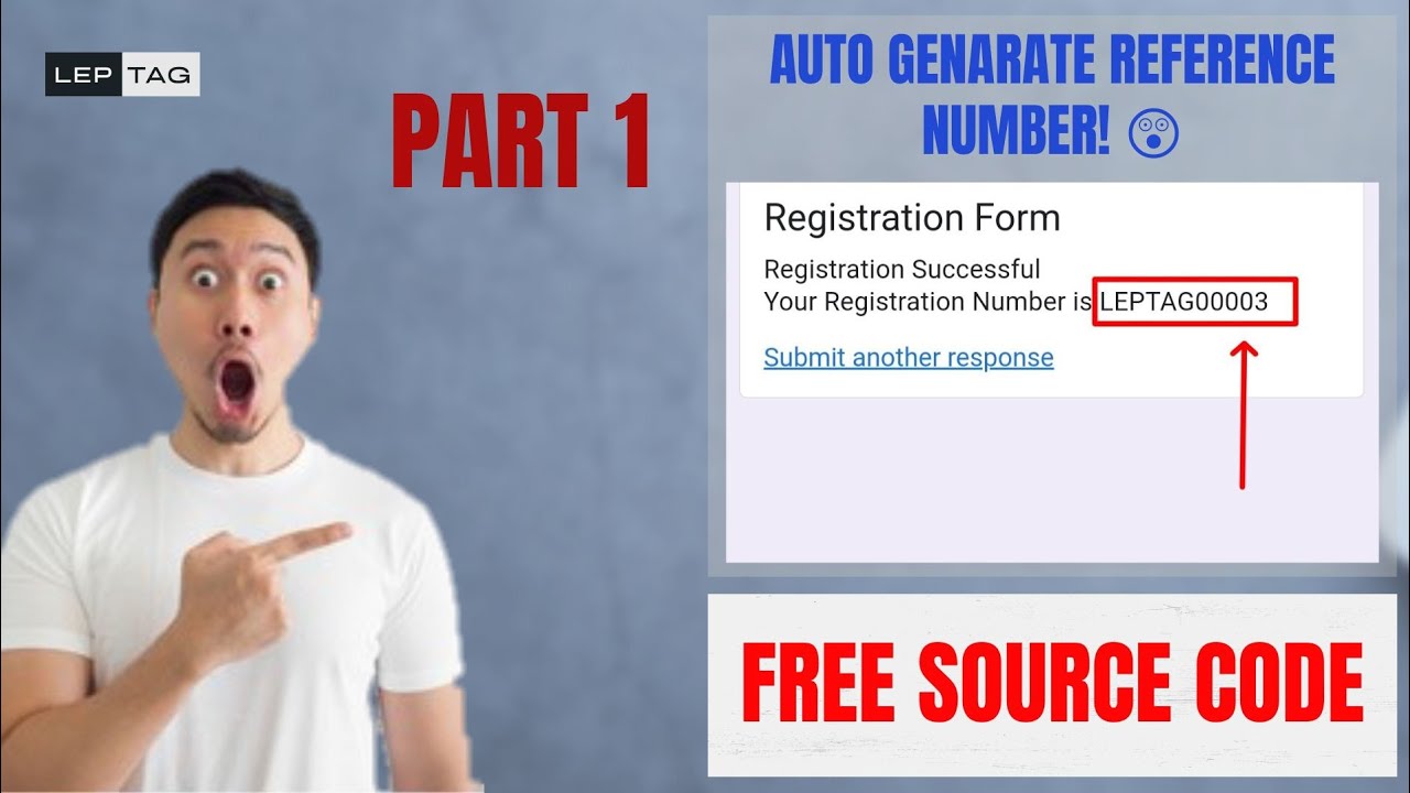 Auto Genarate Reference Number When Submitted | Google Form Part 1