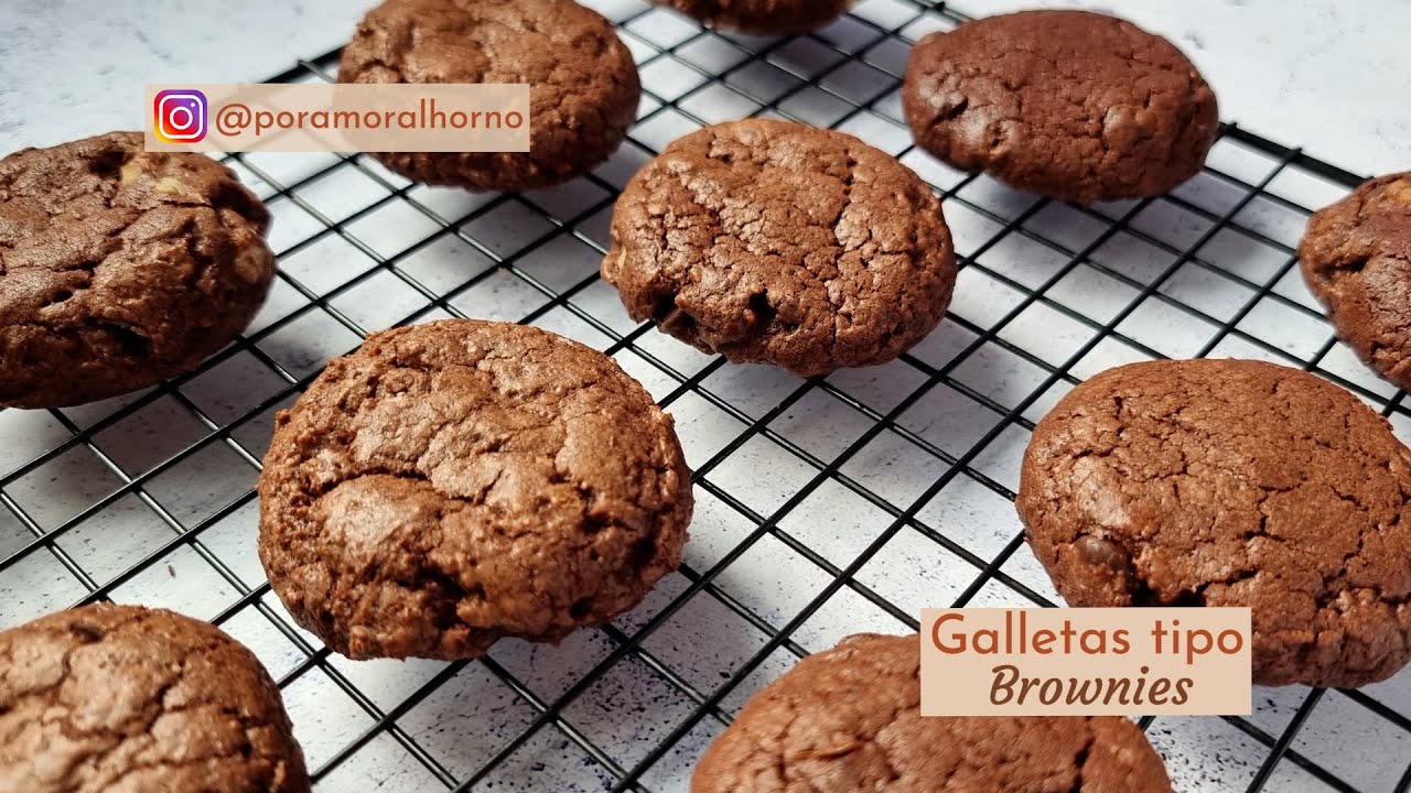 Galletas de chocolate tipo brownie