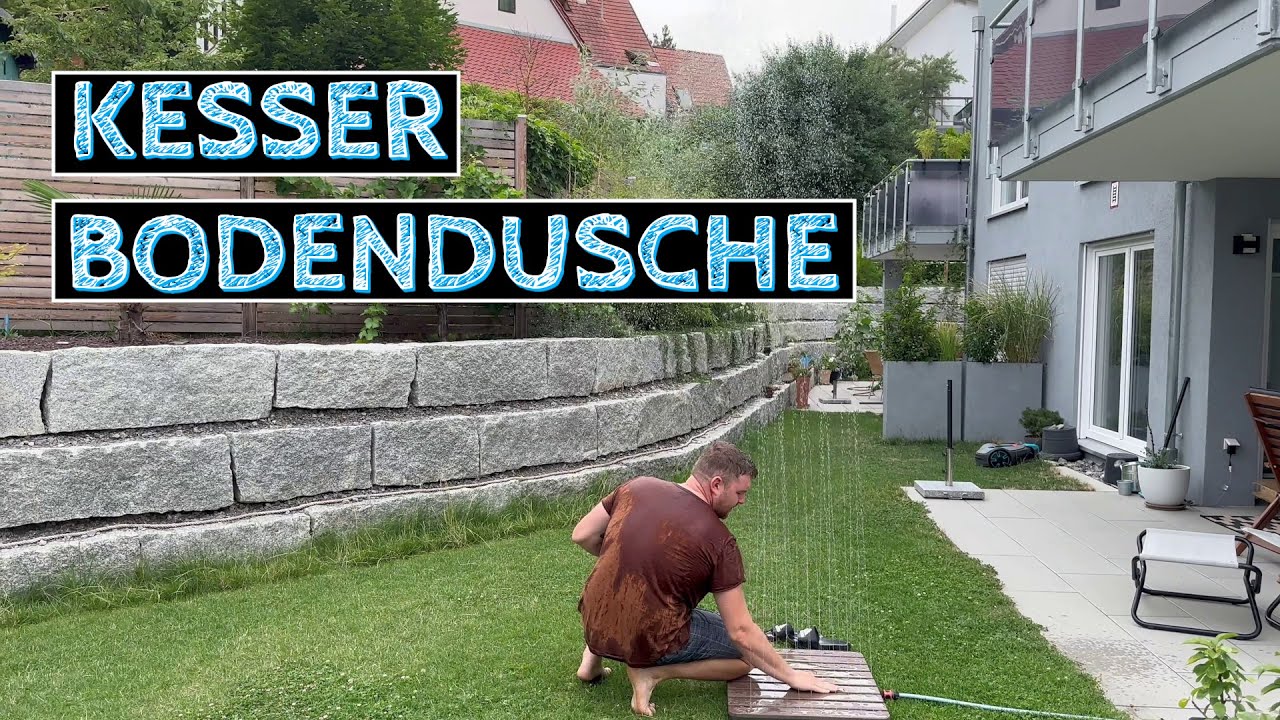 Kesser Bodendusche - Gartendusche - Sommerliche Erfrischung aus 4 Metern H&ouml;he - Vorstellung und Test