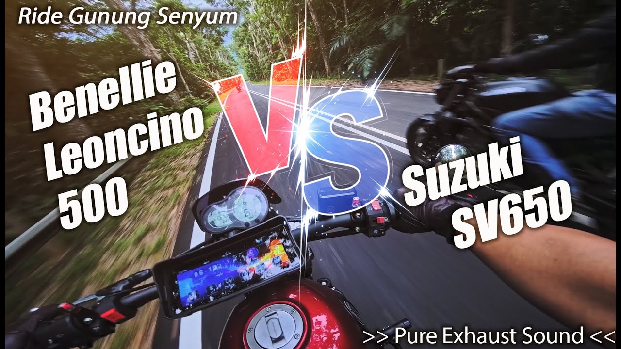 POV | RIDE GILA! BENELLI LEONCINO 500 VS SUZUKI SV650 | GUNUNG SENYUM TUTUP?! - | ASMR | 4K