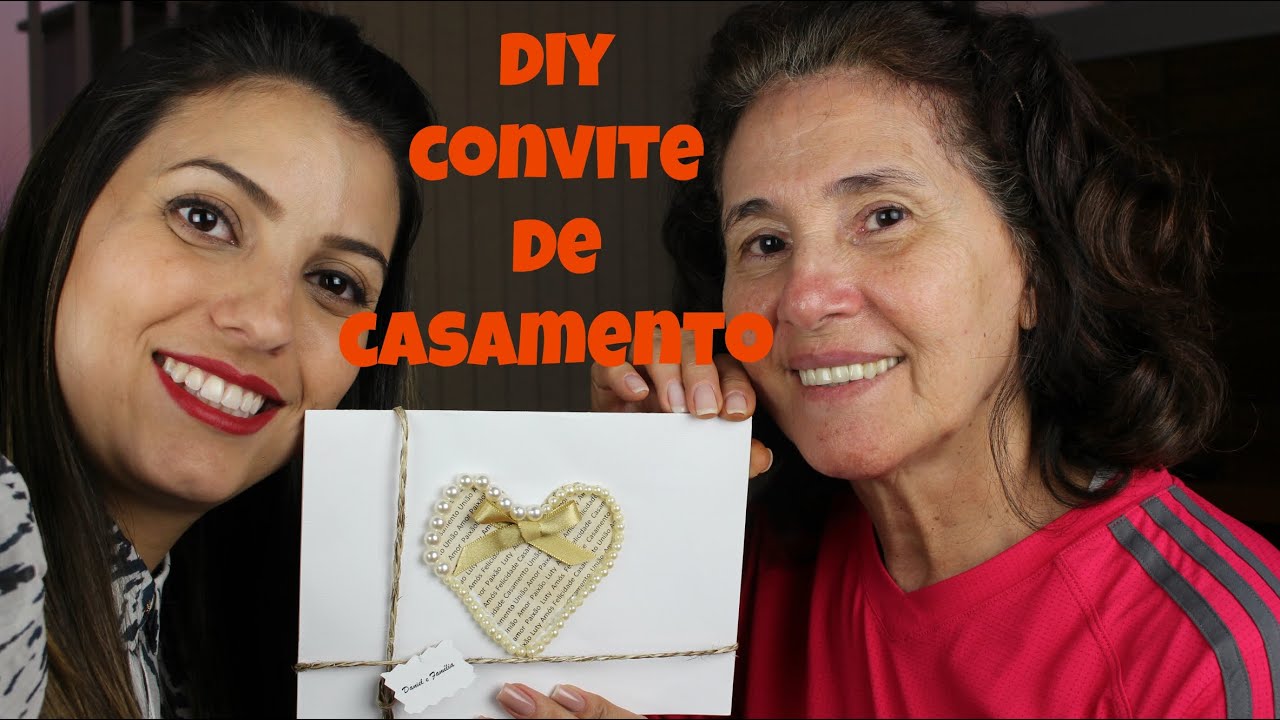 DIY Convite de Casamento