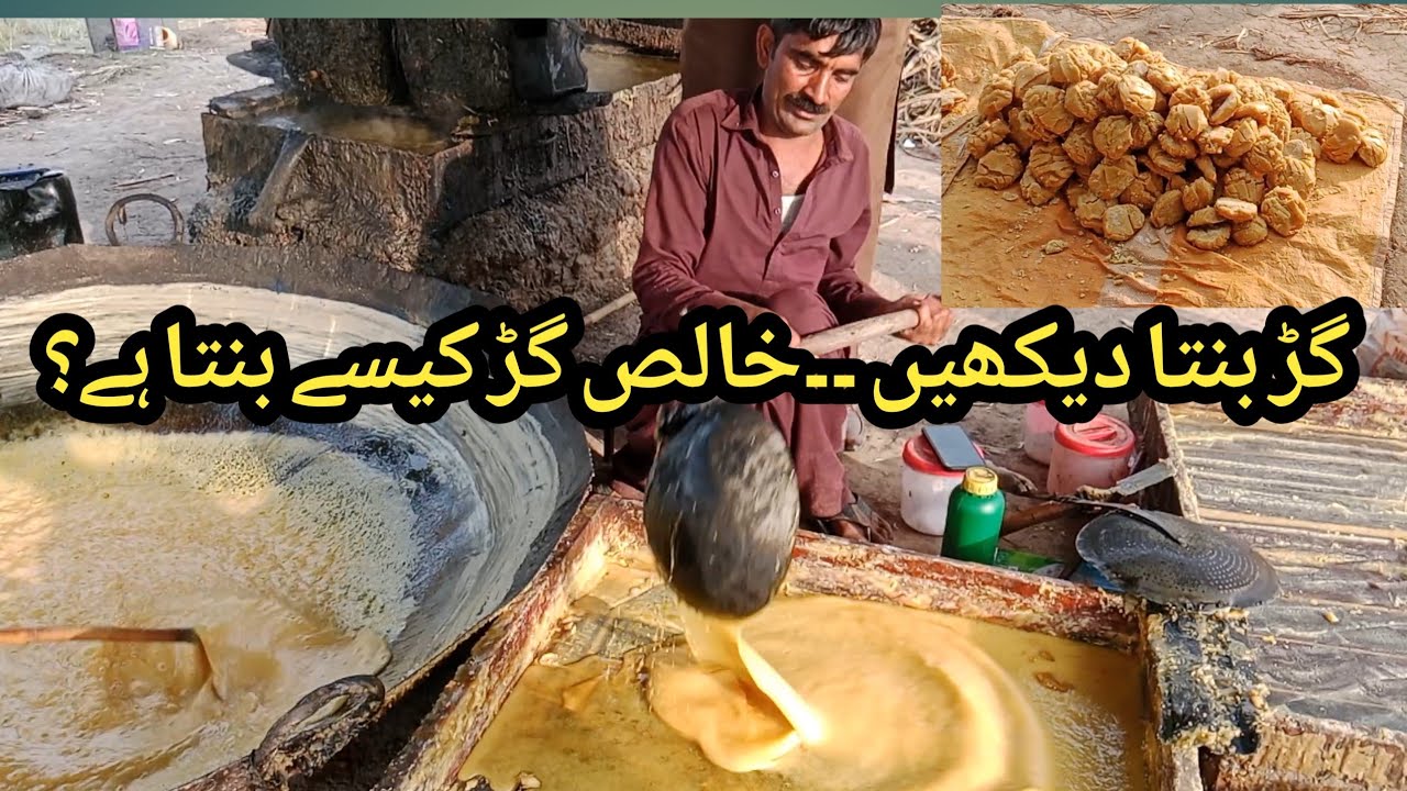 Complete Process of Jaggery Making || Gur Banane ka Tarika || Village Life of Punjab Pakistan 