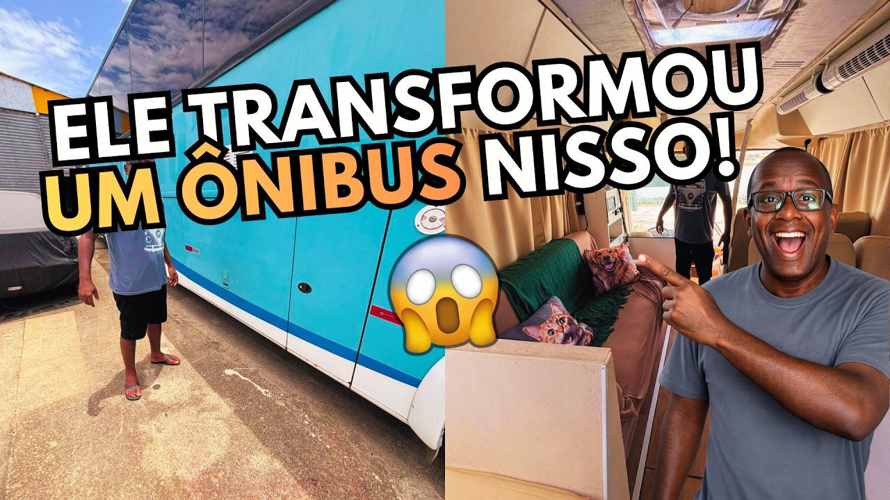 Esse ônibus é uma casa sobre rodas. E você passa por ele e não percebe.