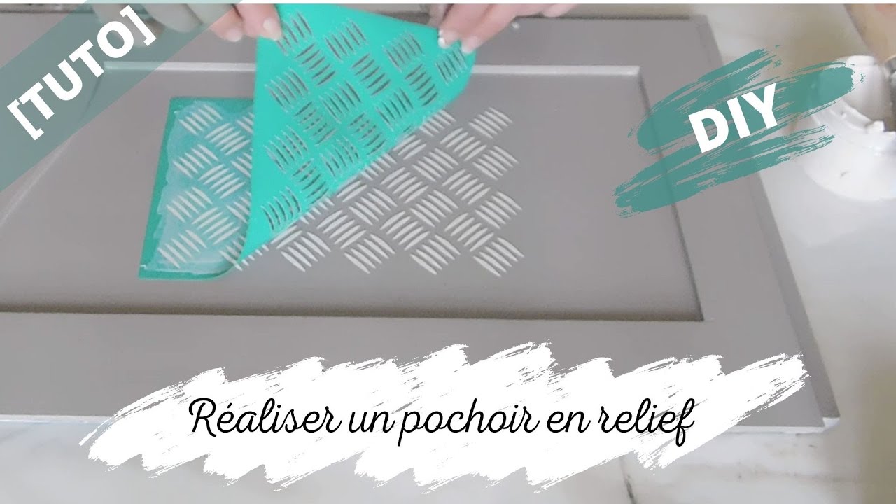 [TUTO] Relooker un meuble : Apprendre à réaliser un POCHOIR EN RELIEF DIY