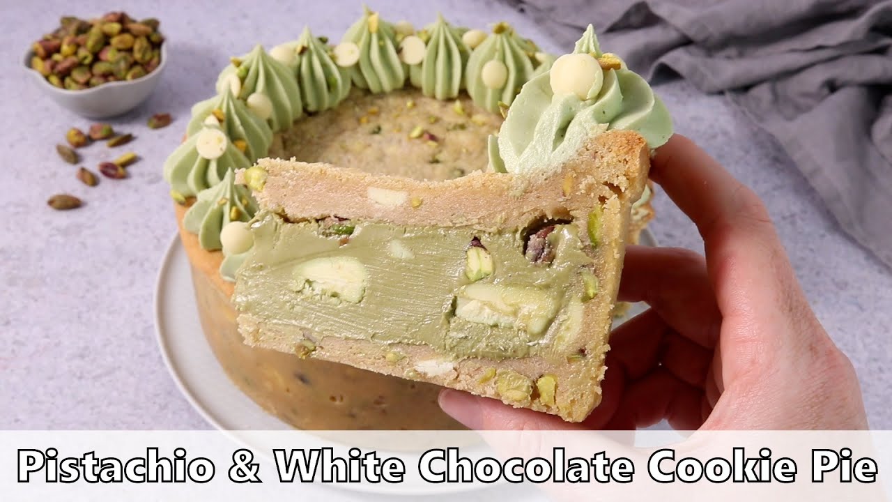 Pistachio & White Chocolate Cookie Pie Recipe