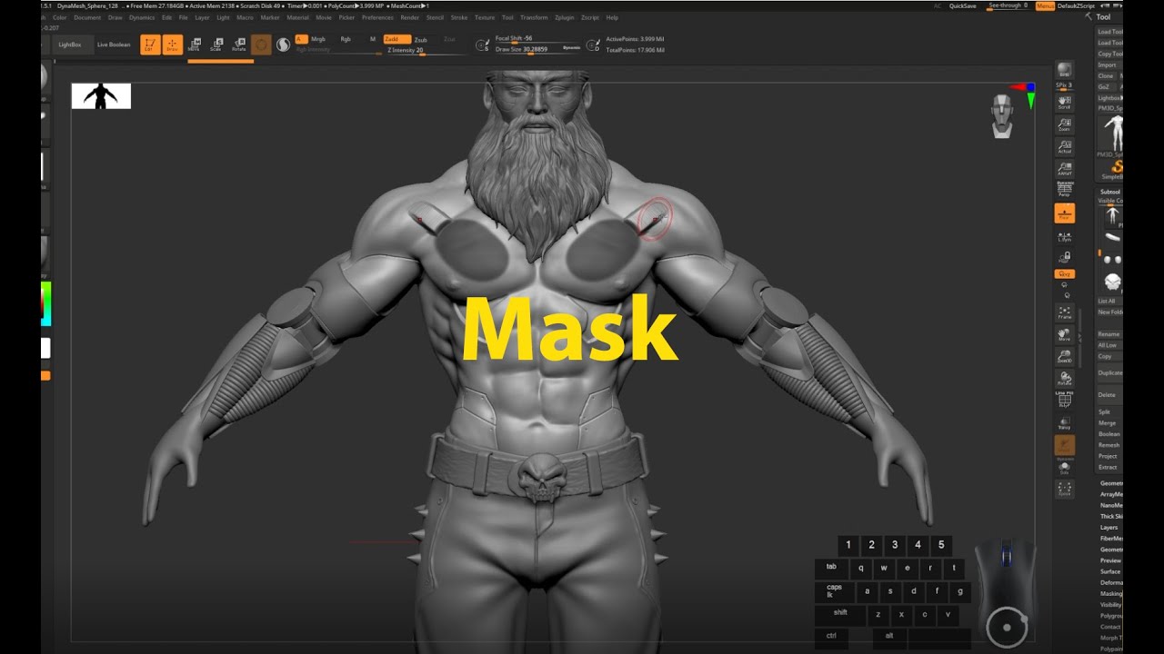 Học Cùng Master Zbrush - Mask #zbrush