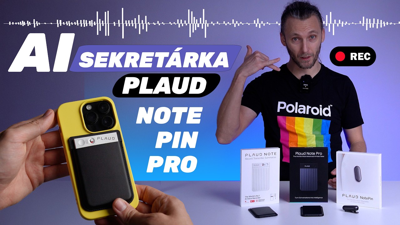 AI Plaud - zaznamník, ktorý ti zmení život, v troch verziách Plaud Note - Pin - Pro 