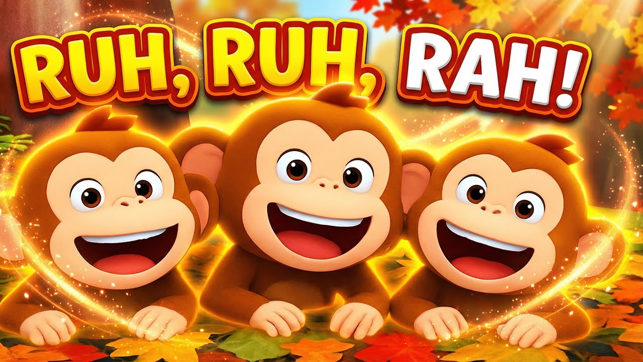 RUH RUH RAH! A Dança dos Macaquinhos – Música Infantil | Bosque Infantil