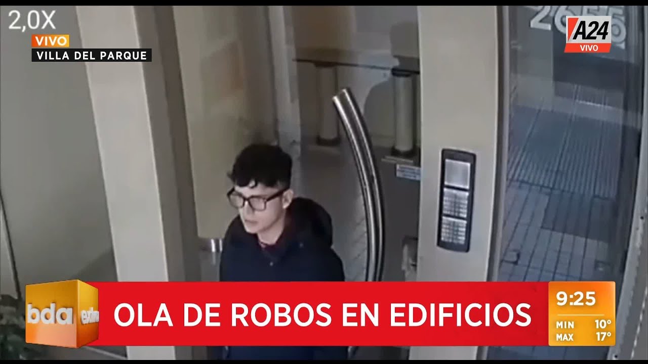 🚨 Robo en un edificio en Villa del Parque: quedaron registrados por las cámaras