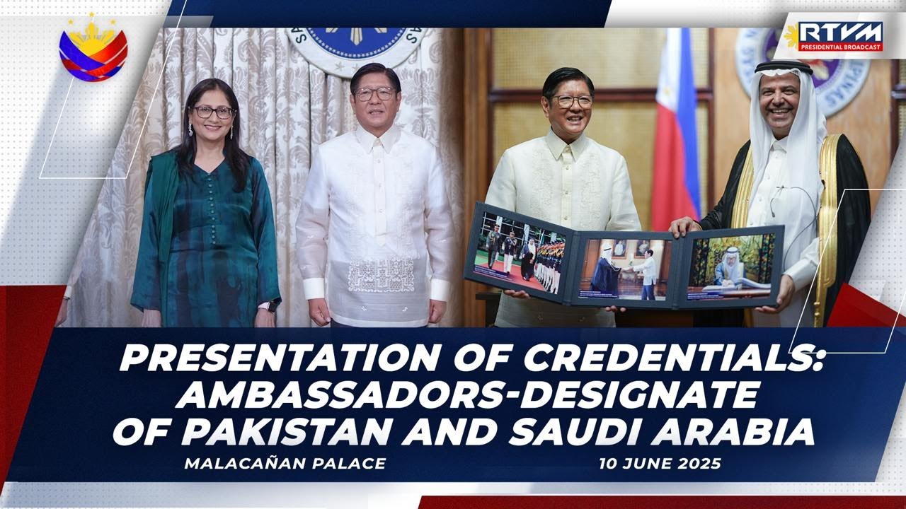 Presentation of Credentials: Ambassadors-designate of Pakistan and Saudi Arabia