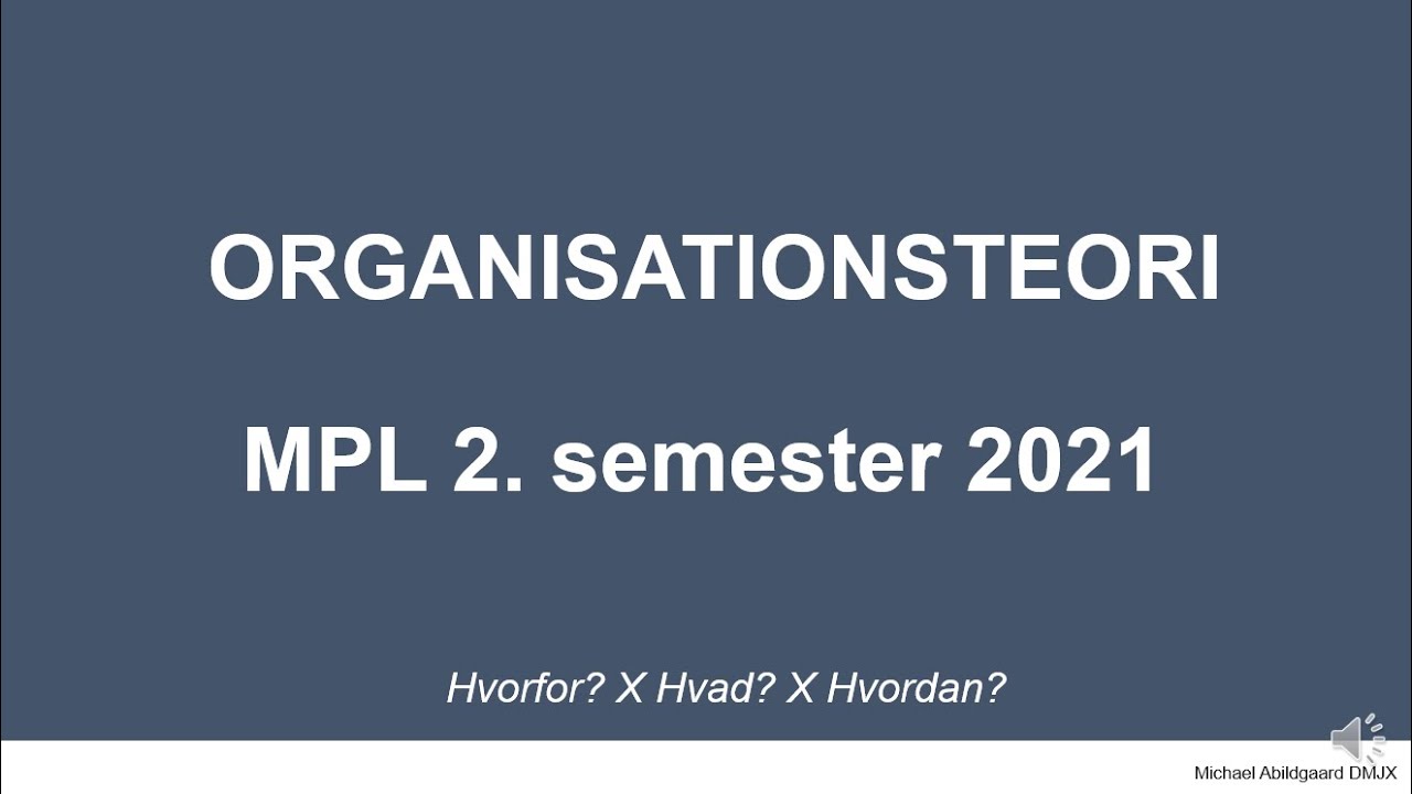 1-1 Organisation Intro MPL 2021
