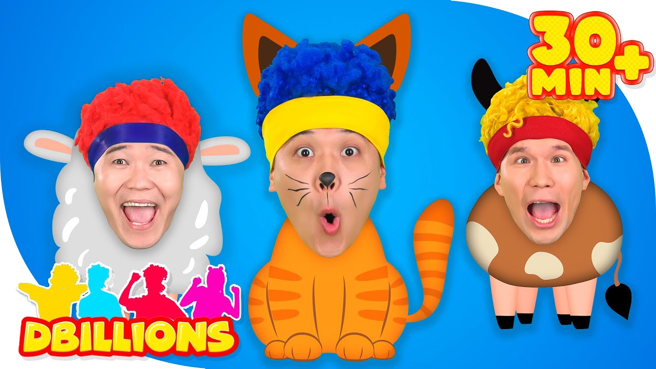 ¡Sonidos de animales con DB! | MEGA Compilación | D Billions Canciones Infantiles