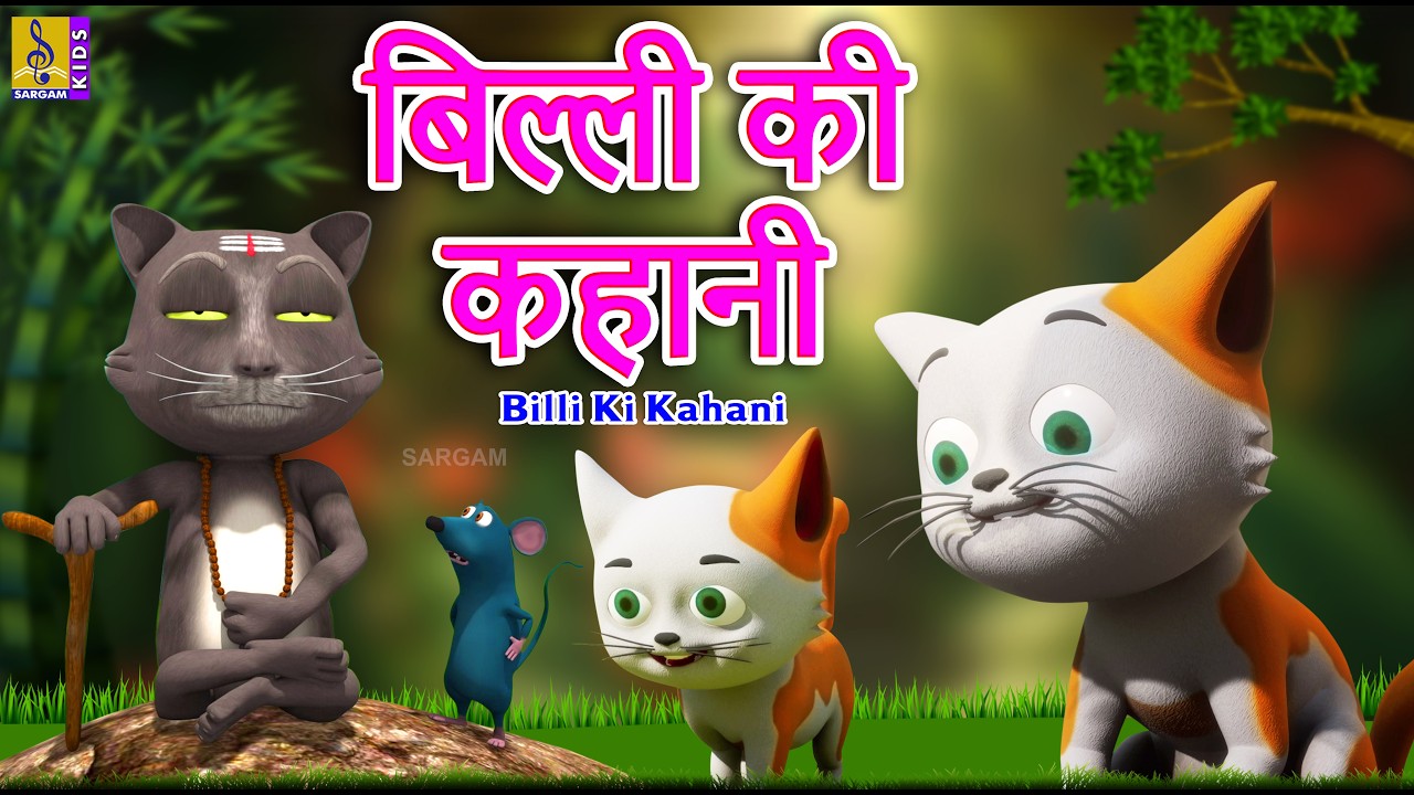 बिल्ली की कहानी | Hindi Stories For Kids | Billi Cartoon | Hindi Cartoon Story | Billi Ki Kahani
