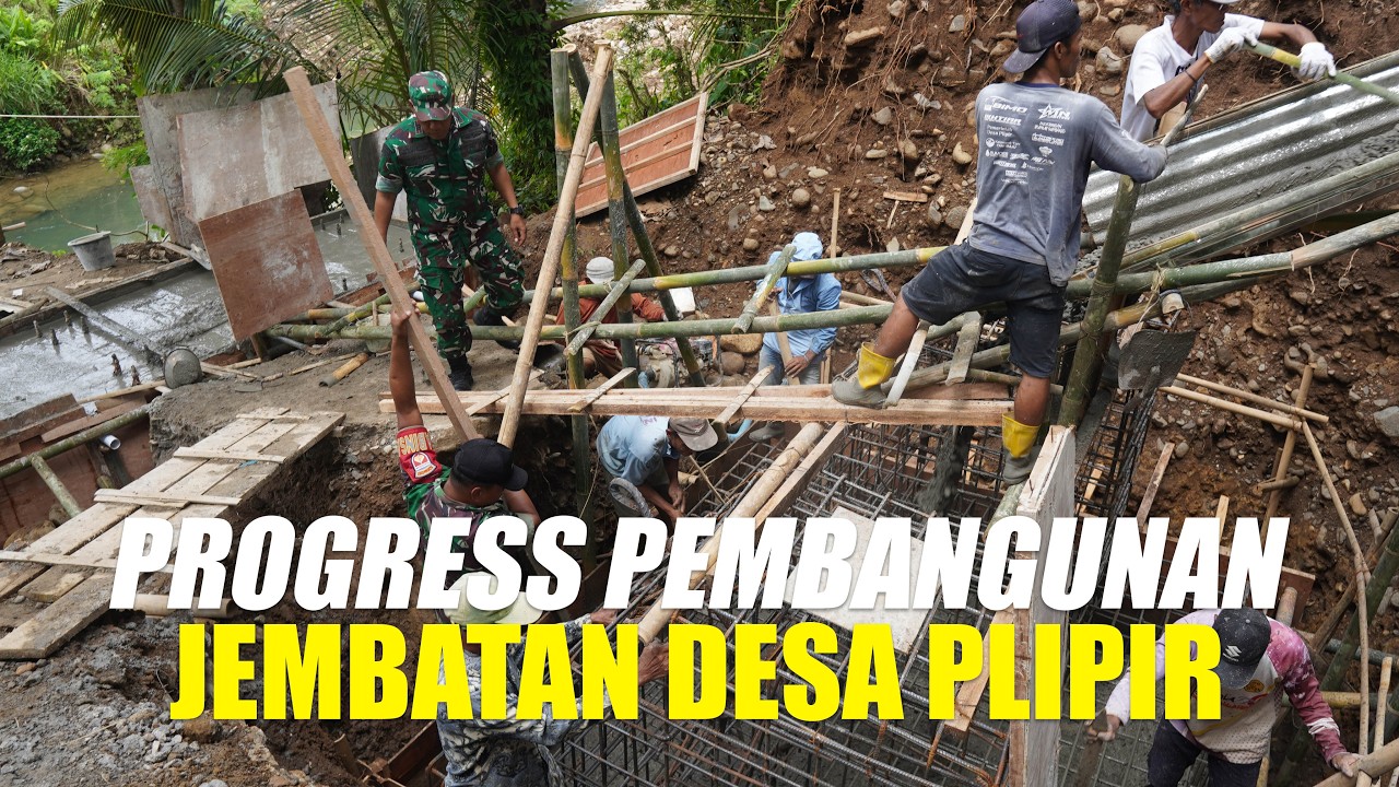PEMBANGUNAN JEMBATAN GARUDA DESA PLIPIR KODIM 0708/PURWOREJO