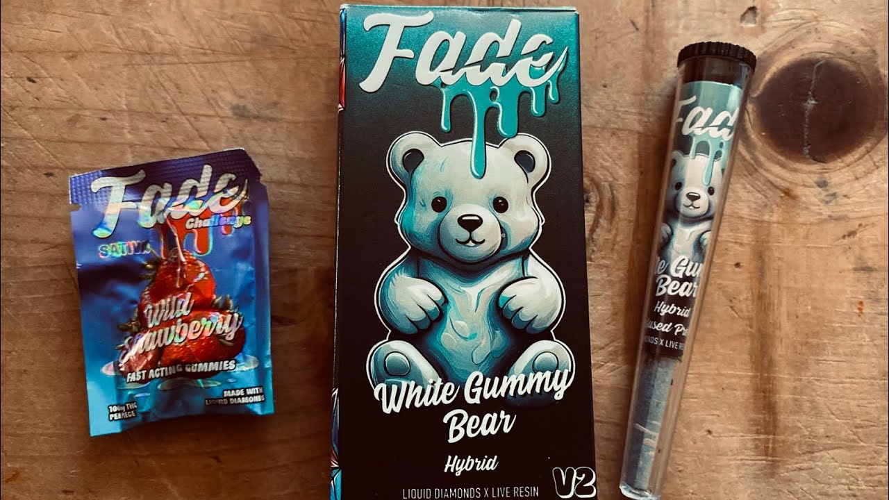 ⁉️NEW FADE 2 GRAMS DISPOSABLES v2 WHITE GUMMY BEAR (LIQUID DIAMONDS & LIVE RESIN) 3 on 1&rsquo; REVIEW🧸‼️