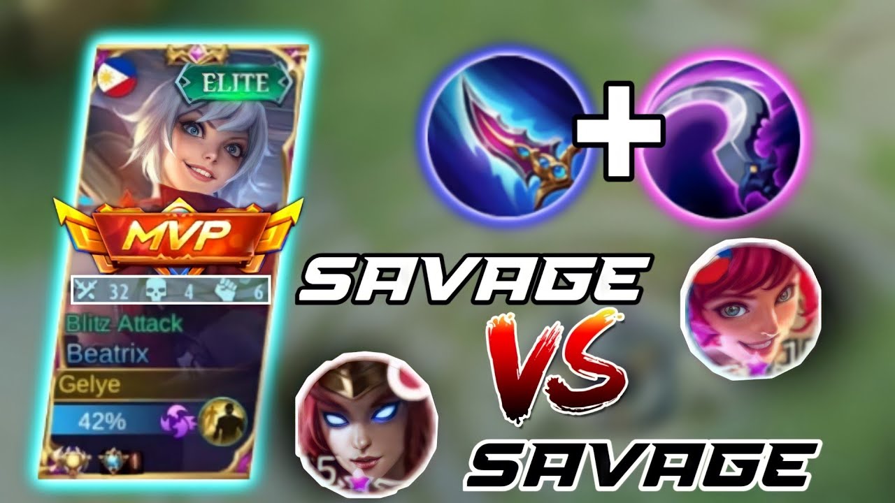 SAVAGE BUILD!! HYPER CARRY BEATRIX!! ONEHIT ALL HEROES | MLBB