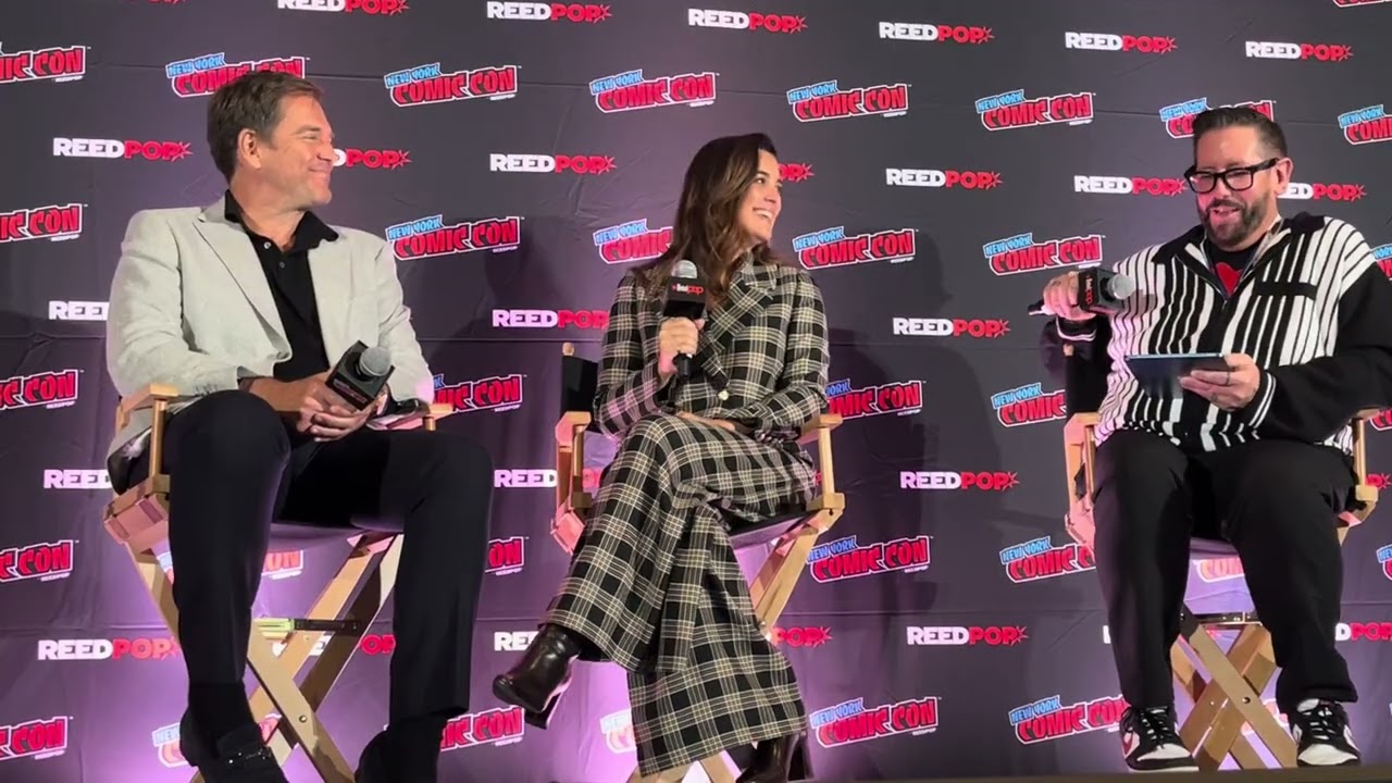 NYCC 2025: NCIS Тони и Зива, панельная дискуссия, P2 — Майкл Уэзерли, Кот де Пабло, модератор Дэм...