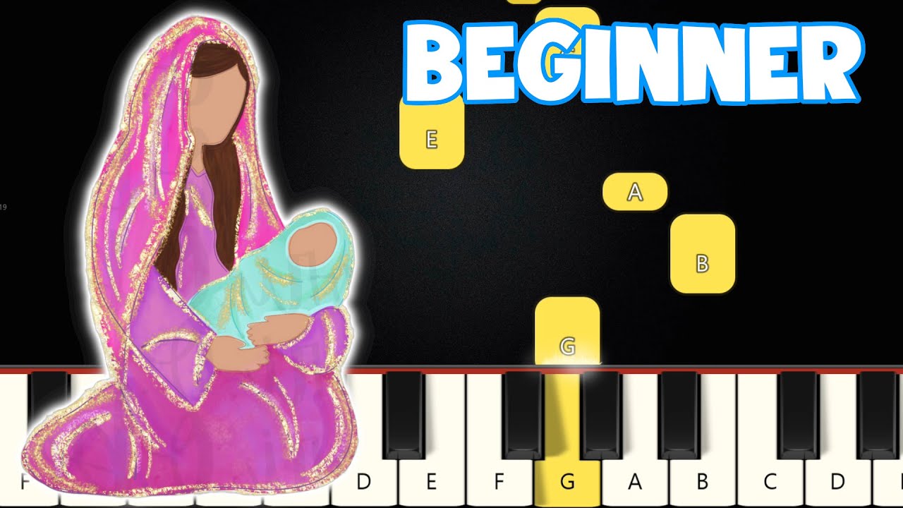 Mary, Did You Know - Christmas Songs | Beginner Piano Tutorial | Easy Piano