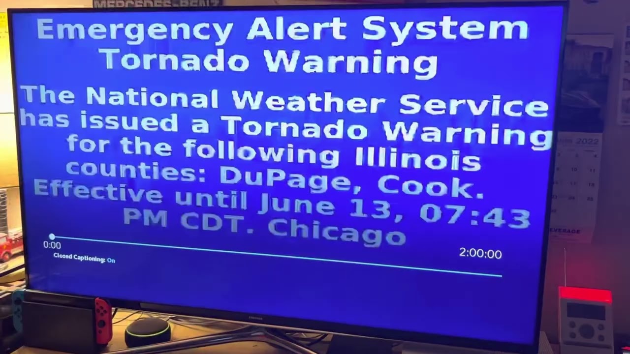(My County￼/Xfinity) EAS TORNADO WARNING ON TV AGAIN!! (6/13/2022) EAS #116–117