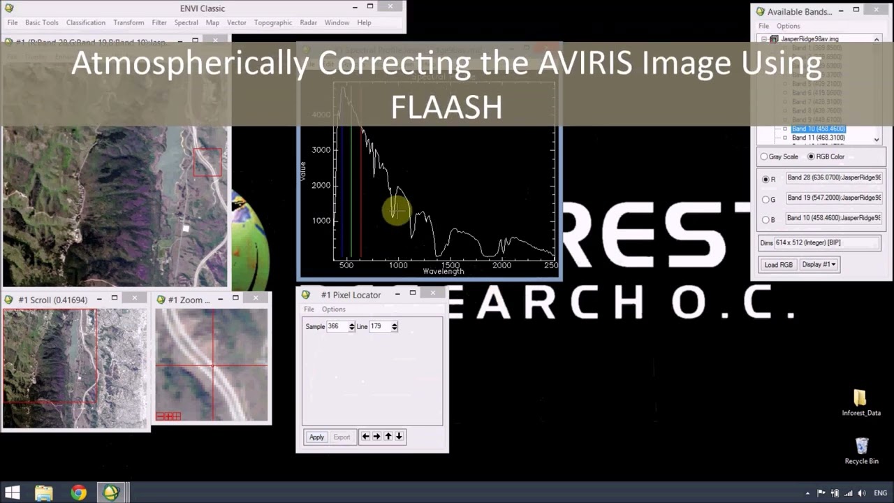 ENVI Classic Tutorial: Atmospherically Correcting Hyperspectral Data Using FLAASH