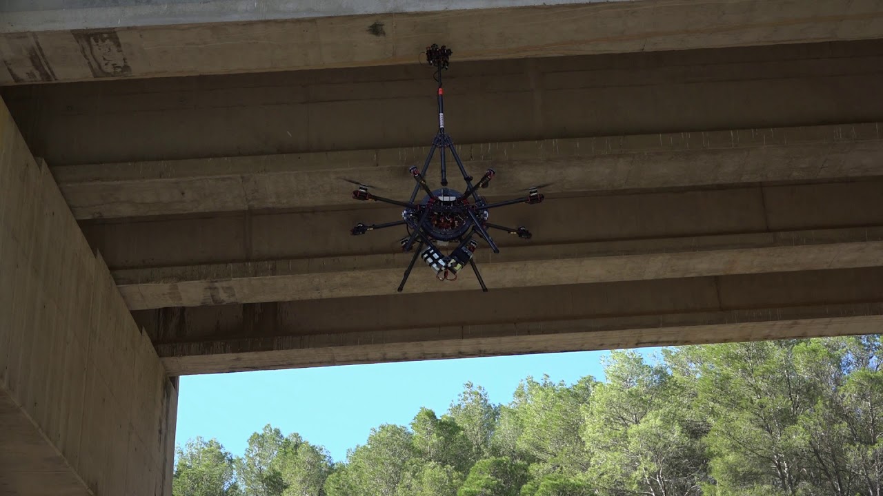 Contact Inspection Drone for Civil Engineering Structures