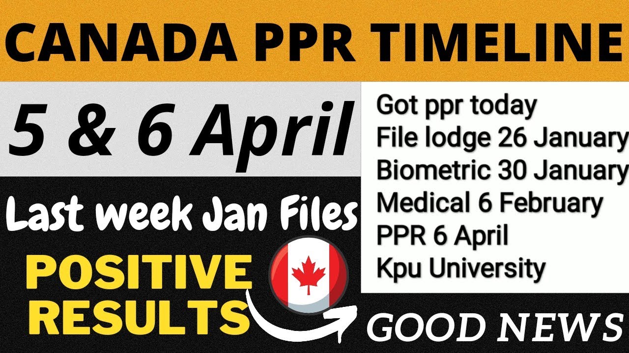 6 APRIL PPR TIMELINE | 5 APRIL PPR | PPR TIMELINE TODAY | CANADA PPR TIMELINE.
