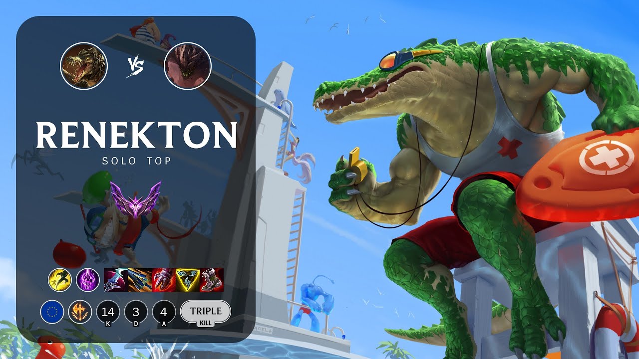 Renekton Top vs Malphite - EUW Master Patch 14.2
