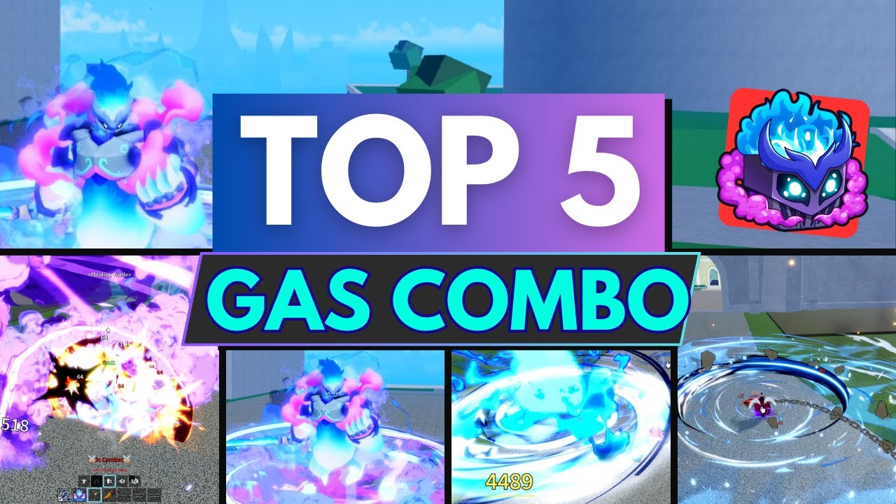 Top 5 Best Gas Combo for Beginners in Blox Fruits | East, Fast, One Shot