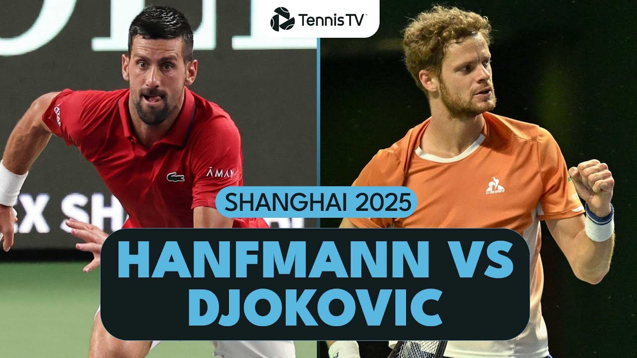 Yannick Hanfmann vs Novak Djokovic Three Set Battle! | Shanghai 2025 Highlights