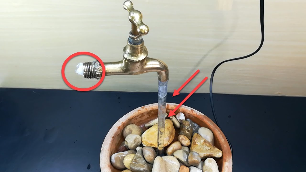 كيف تصنع حنفيه معلقه في الهواء How to Make a FLOATING Fountain
