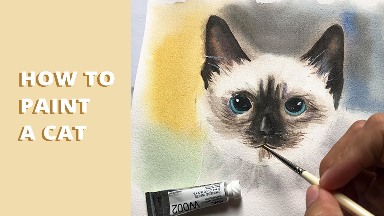Paint with Me | How to Paint Cats with Watercolors | Watercolor Cat