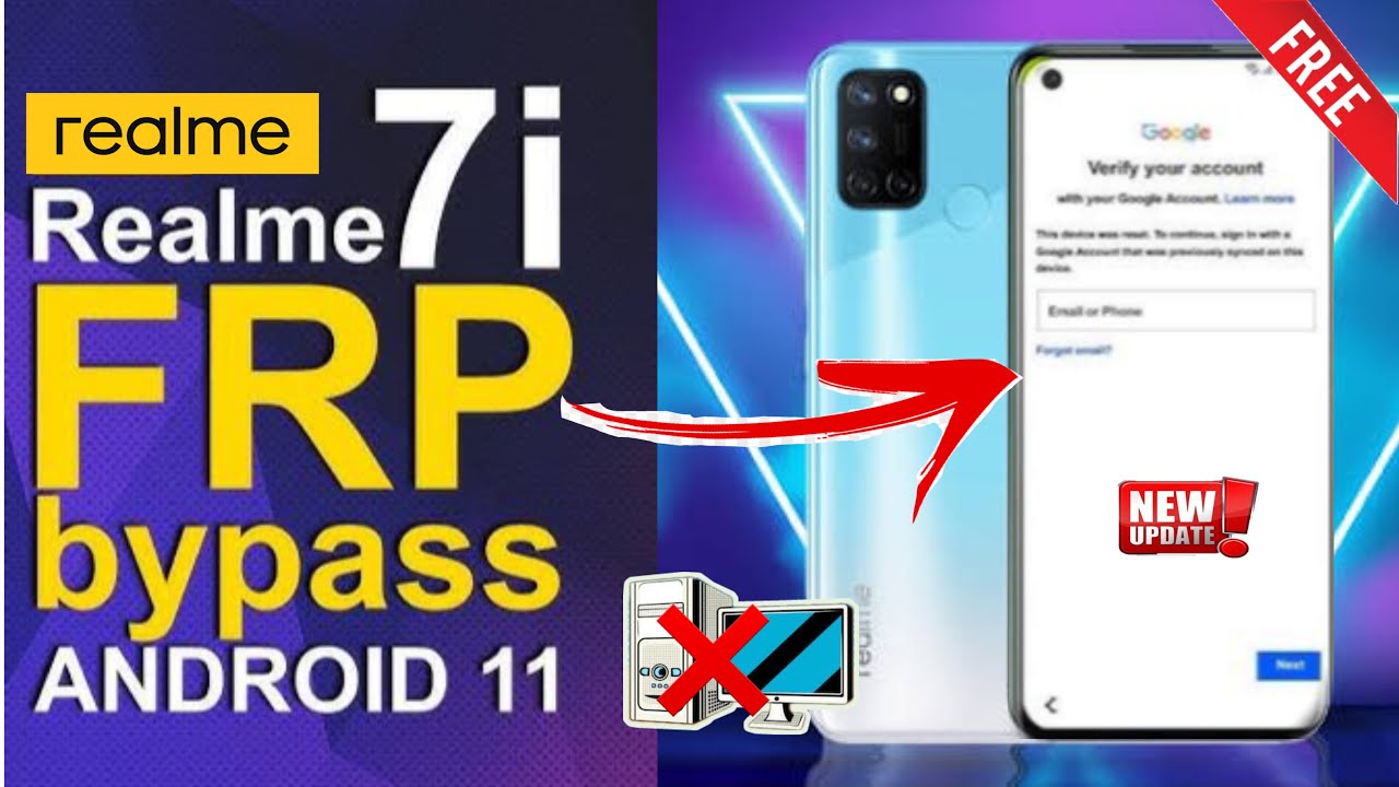 Realme 7i Frp Bypass | Realme ( RMX2103 ) Google Account Bypass Without Pc✅