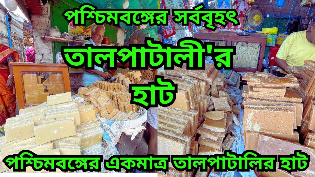 তালপাটালী হাট || পশ্চিমবঙ্গের একমাত্র তালপাটালির আড়ৎ || প্রতিদিন কয়েকশো কুইন্টাল পাটালী বিক্রি হয়