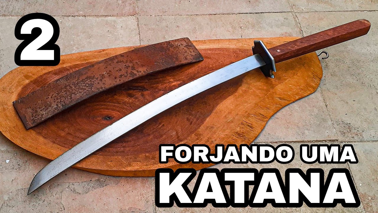 FORJANDO UMA ESPADA KATANA COM MOLA DE SUSPENSÃO DE CARRO - LÂMINA SAMURAI Parte 2 (FINAL)