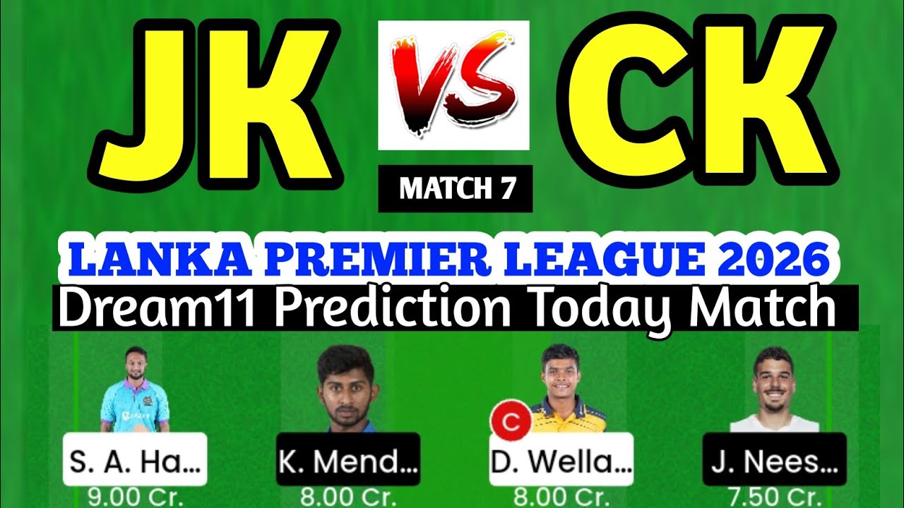 JK vs CK Dream11 Team Prediction | JK vs CK Dream11 Team Today Match | JK vs CK Dream11 Team 