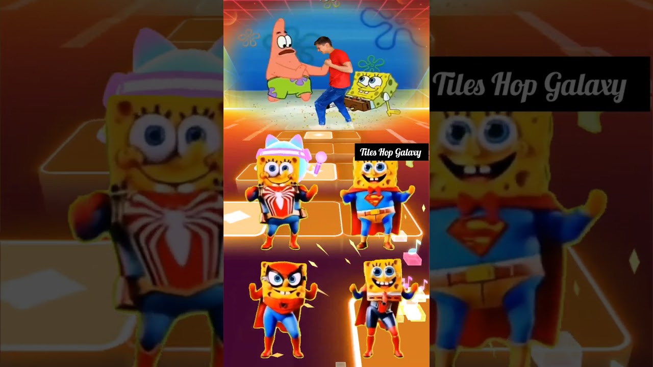 Губка Боб Квадратные Штаны против Патрика против Брохакера Танец с гробом ♥️ Плитка прыгает 