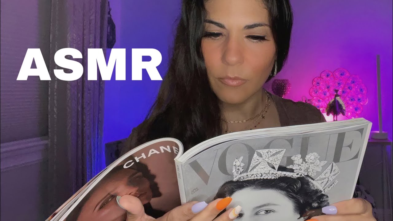 ASMR: British VOGUE: Platinum Jubilee magazine flip through (whisper)