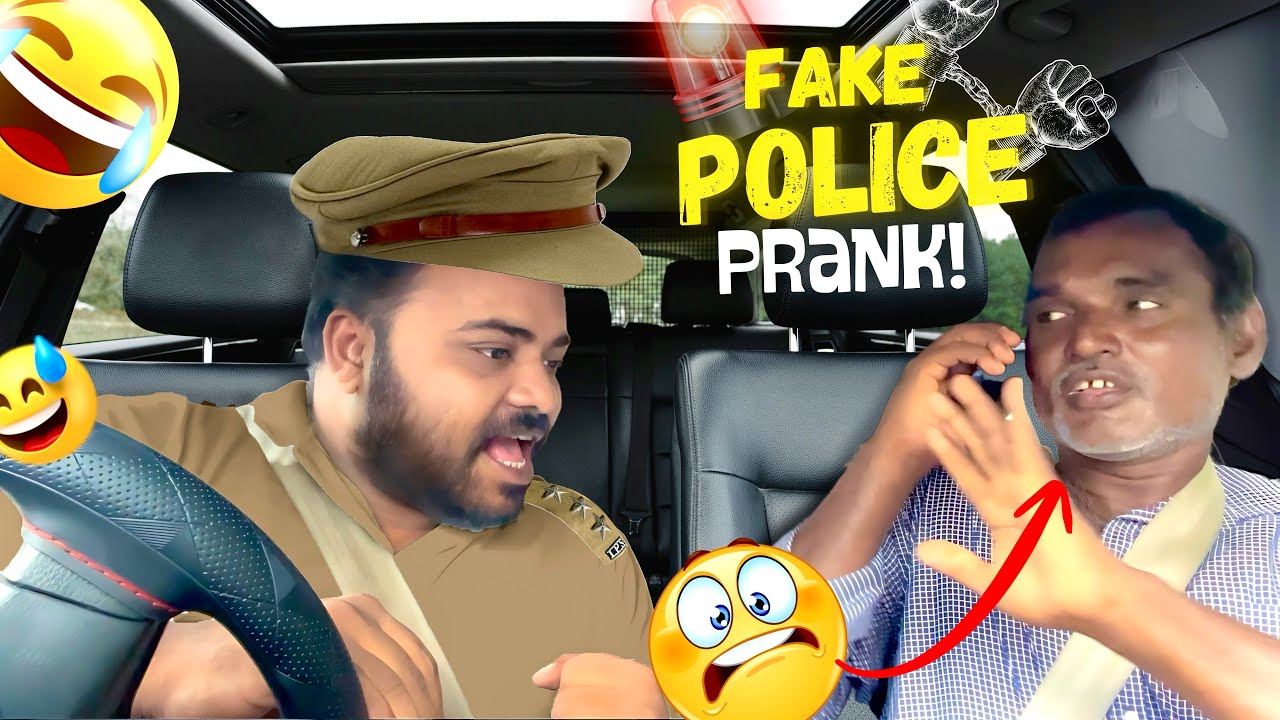 Fake Police Prank 🤣👮‍♀️ | Car Prank | Car fooling | Tamil Taxi Car Pranks