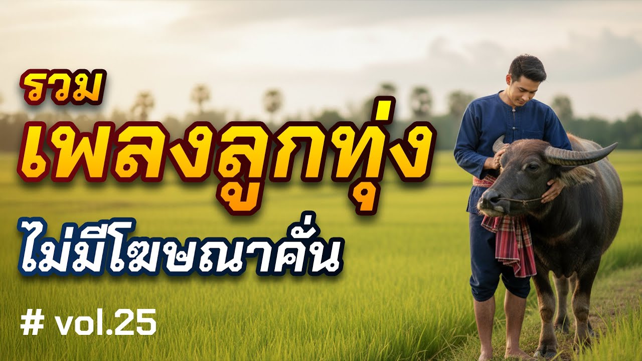 รวมเพลงลูกทุ่งช้าๆ Vol.25 | เพลงอีสานฟังสบาย ฟังเพลินต่อเนื่อง ไม่มีโฆษณา