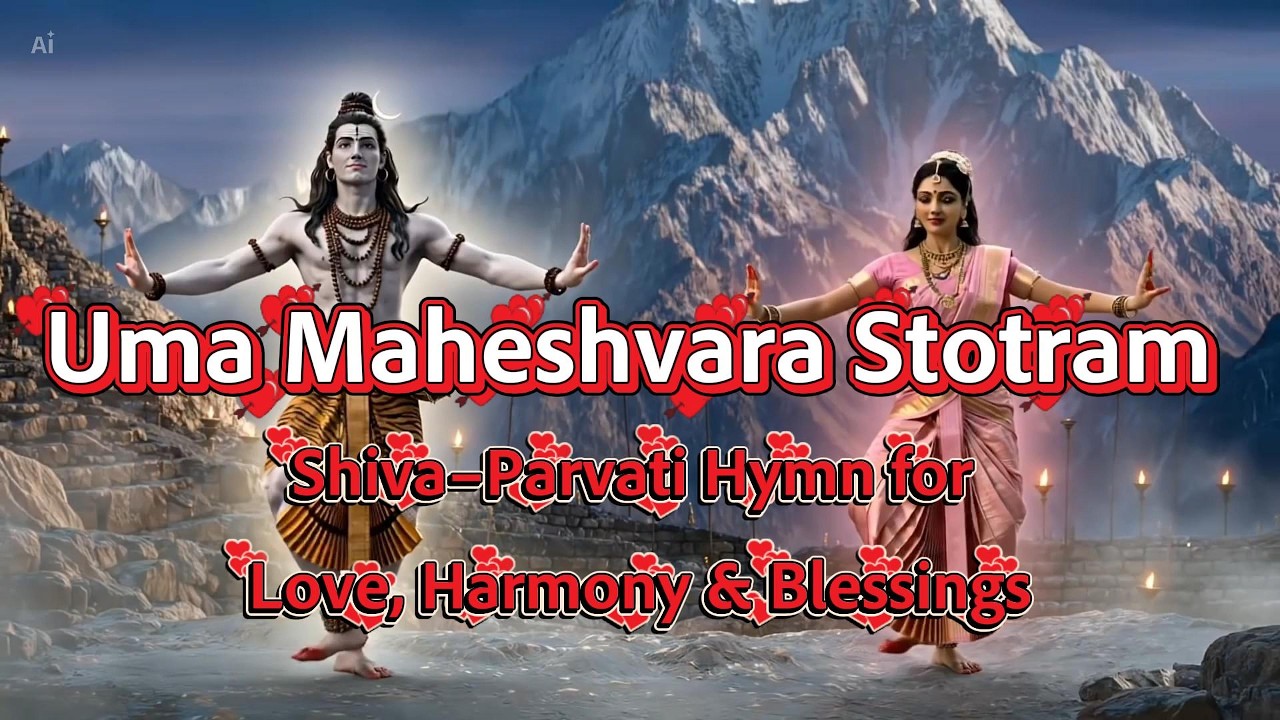 Uma Maheshvara Stotram | Shiva–Parvati Hymn for Love, Harmony & Blessings 🕉️💞