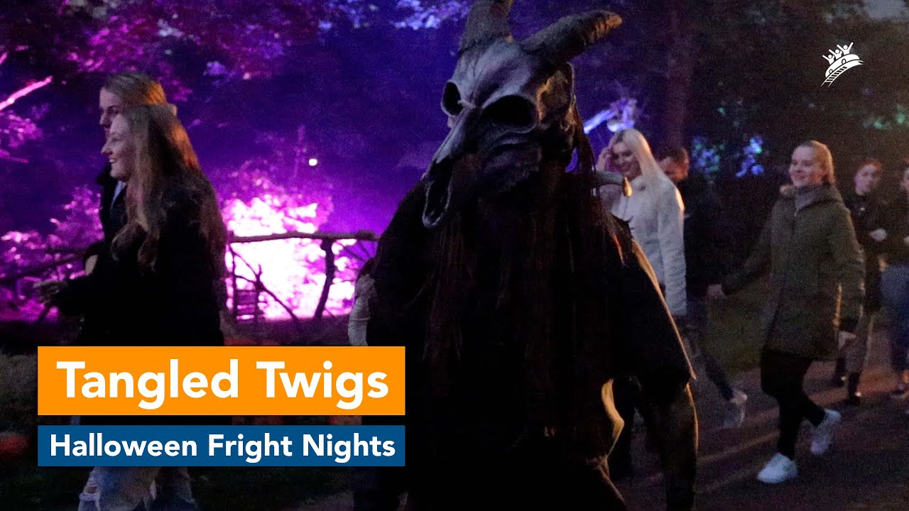Tangled Twigs Scare Zone | Walibi Halloween Fright Nights 2021 | Theme Park Videos