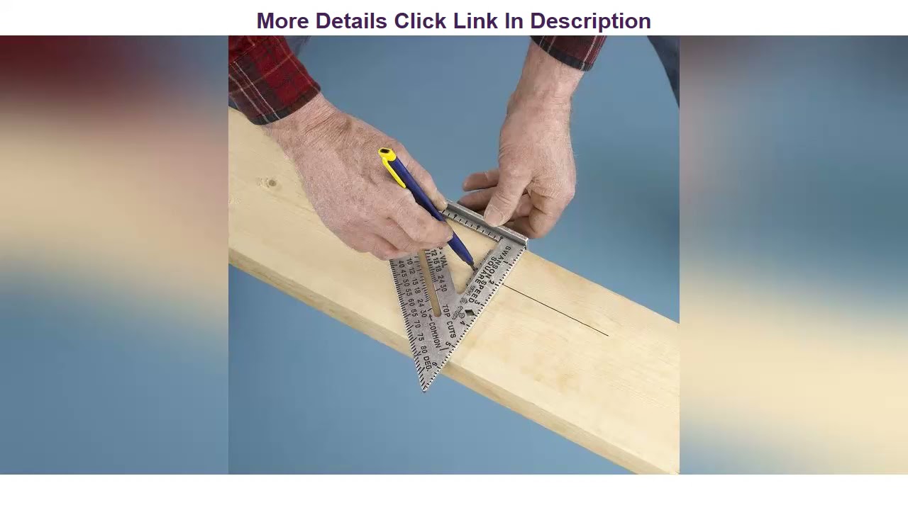 Limited Swanson Tool Co SW1201K Value Pack 7 inch Speed Square and Big 12 Speed Square (without lay